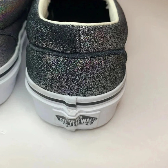 VANS Prism Classic Slip-On Sneakers Women’s 5 Suede Metallic Silver New - Picture 7 of 11